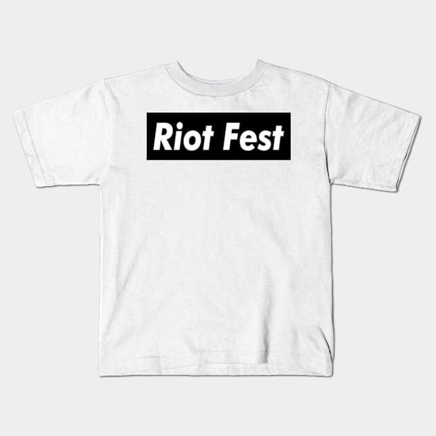 Riot Fest Meat Brown Kids T-Shirt by Easy On Me